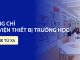 CHỨNG CHỈ THIẾT BỊ TRƯỜNG HỌC